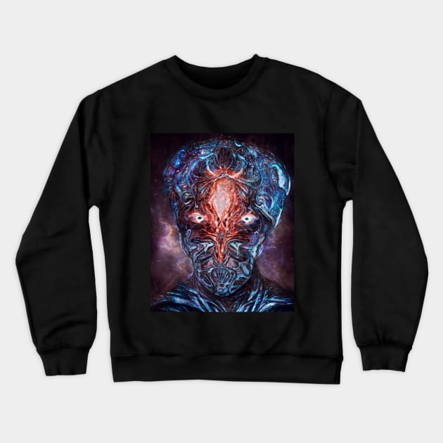 Mr. Blue Void Crewneck Sweatshirt by RuslanKadievArt